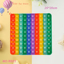 Rainbow Push Bubble Pop Fidget Stress Relief Squeeze Ball Toy for Kid Children Antistress Game Hand Simple Dimple Relax Adult