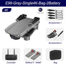 XKJ 2022 New E99 RC Mini Drone 4K 1080P 720P Dual Camera WIFI FPV Aerial Photography Helicopter Foldable Quadcopter Dron Toys