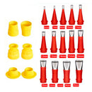 Binoax 14/22 Pcs Stainless Steel Caulk Nozzle Applicator with Base Caulking Finisher Sealant Finishing Tool For Kitchen Bathroom