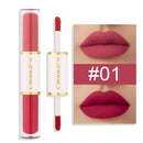 5 In 1 Matte Lipstick Kit Combo Strip Velvet Sexy Red Lip Tint Non-stick Cup Lip Gloss Lip Oil Makeup Lips Cosmetic Set