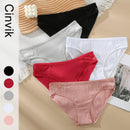 Cotton Panty 3Pcs/lot Solid Women&