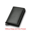 Carbon Fiber Rfid Card Holder Men Wallets Money Bag Male Vintage Black Male Purse 2022 Small Leather Mini Slim Wallets Walets
