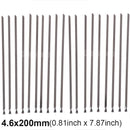 20 Pcs Stainless Steel Metal Cable Ties Exhaust Wrap Coated Locking Metal Zip-Exhaust Multifunctional Locking Cable Ties