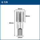 XCAN HSS Pipe Tap 1/8 1/4 3/8 1/2 3/4 1'' Metal Screw Thread Tap Threading Tools Hand Tools