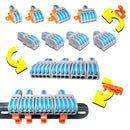 Mini Fast Wire Cable Connectors Universal Compact Conductor Spring Splicing Wiring Connector Push-in Terminal Block P421 F12