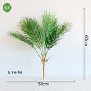 Multiple Green Large Artificial Palm Tree Plastic Plants Garden Home Outdoor Decorations Scutellaria Tropical Tree Fake Plants