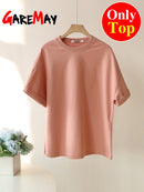 Green Suit Shorts with T-shirt for Women and Top Loose Oversize 100% Cotton Summer Two Piece Set Women Classic Tracksuit Casual