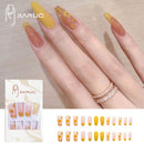 Fake Nails Art Nail Tips Press on False with Designs Set Full Cover Artificial Short Packaging Kiss Display Clear Tipsy Stick
