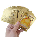 55 Pieces Of Pokemon Metal Gold Card Charizard Vmax Gx Energy Card Charizard Pikachu Rare Collection Battle Trainer Card Child