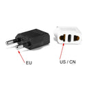 1-100pcs 4.0/4.8mm EU Plug Adapter EU US Israel To Euro KR BR Brazil Plug Converter American Travel Power Adapter Plug Socket