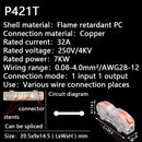 Mini Fast Wire Cable Connectors Universal Compact Conductor Spring Splicing Wiring Connector Push-in Terminal Block P421 F12