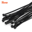 Self-locking plastic nylon tie 100PCS/bag black Zip wraps strap nylon cable tie set 3*100 fastening ring 3X200 Loop Wire Wrap