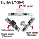 5V 12V 24V 4A Dimmable Sensor Switch Hand Wave Dimmer PIR Switch for LED Strip LED,Touch switch for Kitchen Cabinet LED Lights