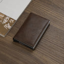 Custom Name Business Bank Credit Card Holder Men Wallet Coin Leather Wallet RFID Aluminium Box CardHolder with Money Clips Purse