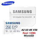 SAMSUNG Micro SD Card EVO Plus Flash Memory Card 128GB 64GB 256GB 512GB 32GB 8GB Class 10 UHS-I High Speed Microsd TF Card