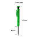 Solid Carpenter Pencil Set Built-in Sharpener with 6 Refill Leads Mechanical Pencil Marking Tool Kit for Woodworking Architect