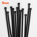 Self-locking plastic nylon tie 100PCS/bag black Zip wraps strap nylon cable tie set 3*100 fastening ring 3X200 Loop Wire Wrap