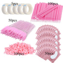 Eyelash Extension Supplies Set Lashes Micro Brush Tape Glue Ring Eye Patches Disposable Mascara Wands Applicator Eyelashes Tool