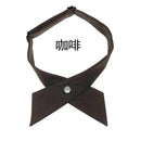 Crisscross bow tie fashionsolid color detachable collar jk Apparel Accessories