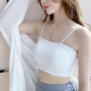Fashion Women Sling Tube Top Sexy Bra Top Breathable Chest Pad Wearing Underwear Seamless Ice Silk Breast Wrap Lingerie Female