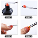 1pcs Dual Ended Nail Art Brushes Acrylic UV Gel Extension Builder Flower Painting Pen Brush Remover Spatula Stick Manicure Tools