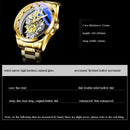 2022 New Men Watch Skeleton Automatic quartz Watch Gold Skeleton Vintage Man Watch Mens Watches Top Brand Luxury часы мужские
