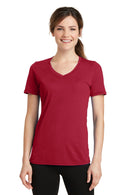 Port & Company Ladies Performance Blend V-Neck Tee. LPC381V-Activewear-Red-4XL-JadeMoghul Inc.