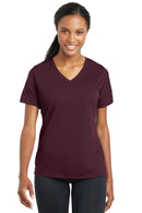 Sport-Tek Ladies PosiCharge RacerMesh V-Neck Tee. LST340-T-shirts-Maroon-4XL-JadeMoghul Inc.