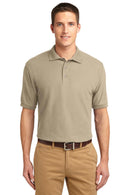 Port Authority Silk Touch Polo. K500-Polos/knits-Stone-6XL-JadeMoghul Inc.