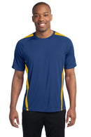 Sport-Tek Colorblock PosiCharge Competitor Tee. ST351-Activewear-True Royal/ Gold-3XL-JadeMoghul Inc.