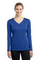 Sport-Tek Ladies Long Sleeve PosiCharge Competitor V-Neck Tee. LST353LS-Activewear-True Royal-4XL-JadeMoghul Inc.