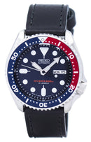 Seiko Automatic Diver's Ratio Black Leather SKX009J1-LS8 200M Men's Watch