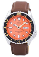 Seiko Automatic Diver's Ratio Brown Leather SKX011J1-LS12 200M Men's Watch