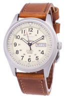 Seiko 5 Sports Automatic Ratio Brown Leather SNZG07K1-LS9 Men's Watch