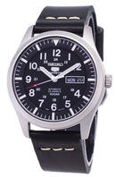 Seiko 5 Sports SNZG15K1-LS14 Automatic Black Leather Strap Men's Watch