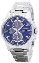 Seiko Solar SSC085P SSC085P1 SSC085 Chronograph Quartz Men's Watch