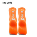 NW-GIRO 2022 New Cycling Socks Bike Nurse Compression Road Bike Running Mtb Knee-high White Sports Funny Brand Black