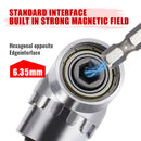 105 Degree Right Angle Drill Attachment and Flexible Angle Extension Bit Kit for Drill or Screwdriver 1/4" Socket Adapter Tools