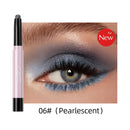 QIBEST Pearlescent Silkworm Eyeshadow Pen Lasting Waterproof Shiny Pigment Cosmetics Glitter Matte Nude Eye Shadow Pencil Makeup