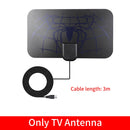 Kebidumei TV Antenna 4K 8K 25DB High Gain HD TV DTV Box Digital EU Plug 3000 Miles Booster Active Indoor Aerial Flat Design