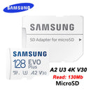 SAMSUNG Micro SD Card EVO Plus Flash Memory Card 128GB 64GB 256GB 512GB 32GB 8GB Class 10 UHS-I High Speed Microsd TF Card