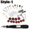15000RPM Handheld USB Mini Electric Grinder Drill Engraving Pen Polishing Machine With Dremel Rotary Tool Accessories DIY Set