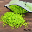 1000PCS Disposable Rubber Band Hairband For Children Ponytail Hairs Ties Colourful Elastic Hair Bands Baby Hair Accessories