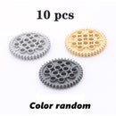 MOC Gear Series Gear Rotating Platform Gear Rack and Gear Differential High-tech Parts Small Particles Building Blocks Toys