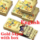 55 Pieces Of Pokemon Metal Gold Card Charizard Vmax Gx Energy Card Charizard Pikachu Rare Collection Battle Trainer Card Child
