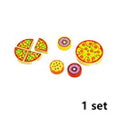 Food Building Blocks City Friend Accessories Bread Chips Roast Chicken Pizza Hot Dog Fish Fruit Carrot Basket Classic DIY Bricks