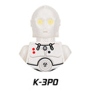 Disney R2-D2 Building Blocks C-3PO General Grievous R4-P17 K-2SO IG88 Battle Buzz Droid Star Bricks Action Figures Christmas Toy