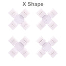 LED Strip Solderless Led Connector 2/3/4/5PIN L/T/X Shape Corner Connector For 10mm WS2811 WS2812 3528 5050 RGB Led Strip Light