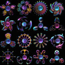 Hot Rainbow Metal Fidget Spinner Zinc Alloy Colorful Hand Spinner Antistress Toys for Children Adult Gifts for Children Adult