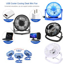 Summer Fashion Portable Desktop USB Fan DC 5V Mini Cooler Fans 180 Degree Rotatable Fan For Computer PC Laptop Notebook